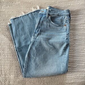 Madewell Wide Leg Crop Denim Size 28